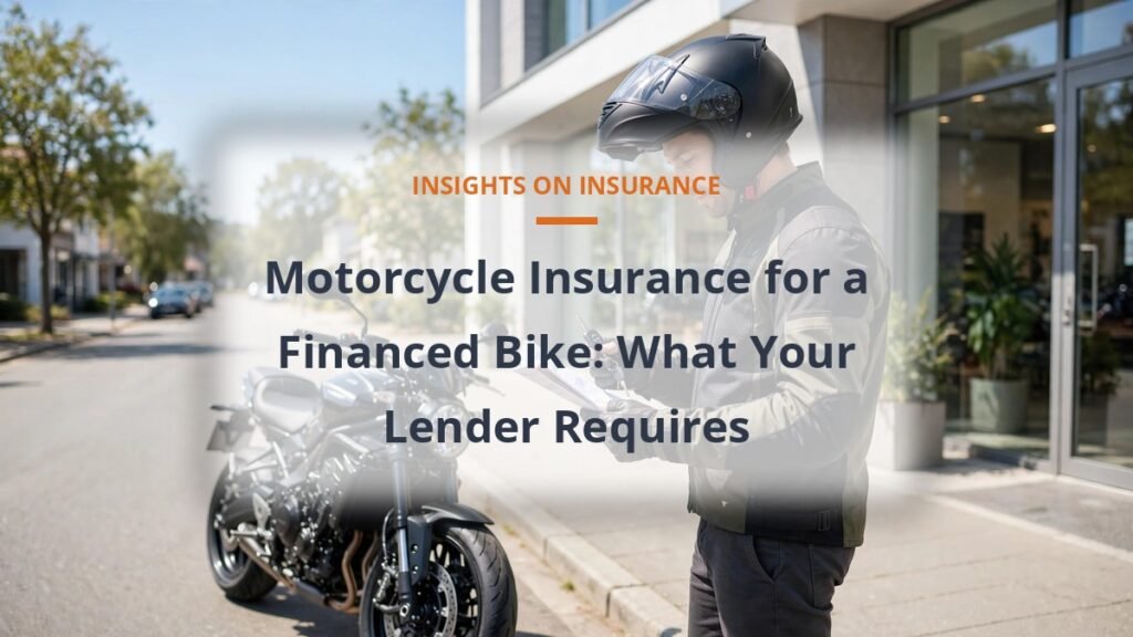 motorcycle insurance requirements for a financed bike and lender rules