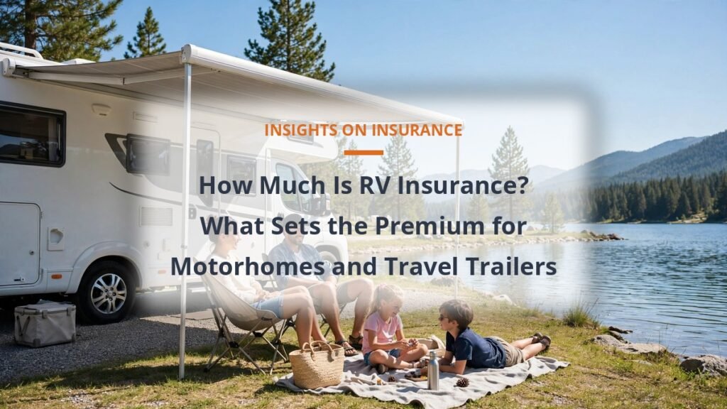 RV insurance cost factors for motorhomes and travel trailers