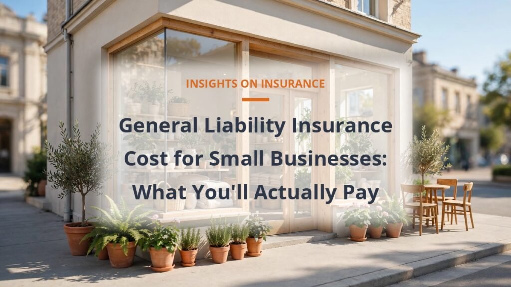 General liability insurance cost for small businesses - storefront