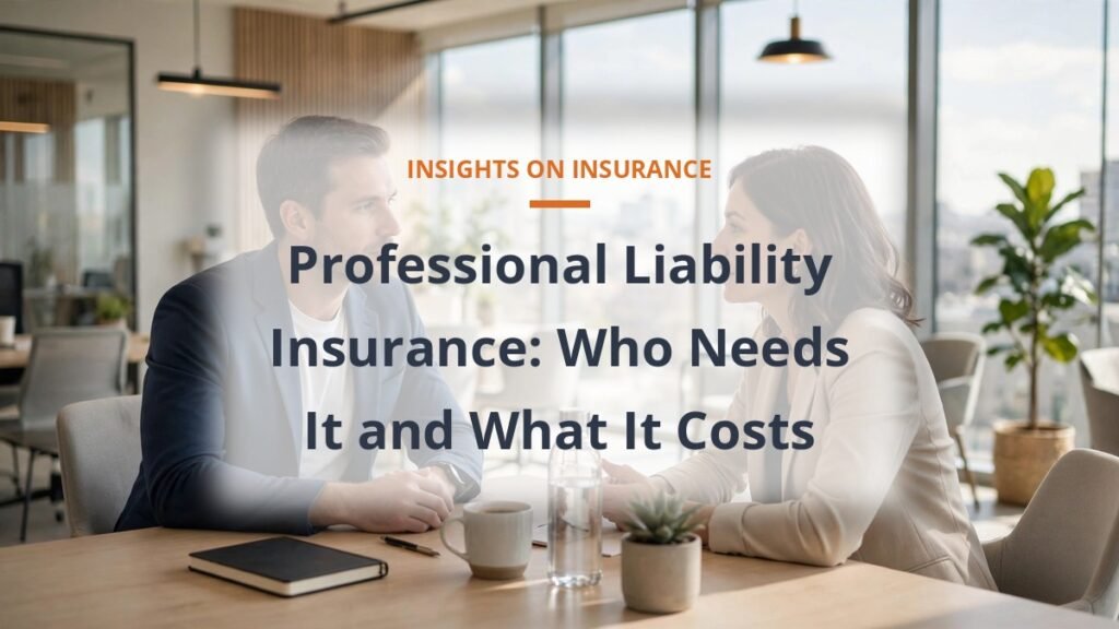 Professional liability E&O insurance cost - consultant meeting client
