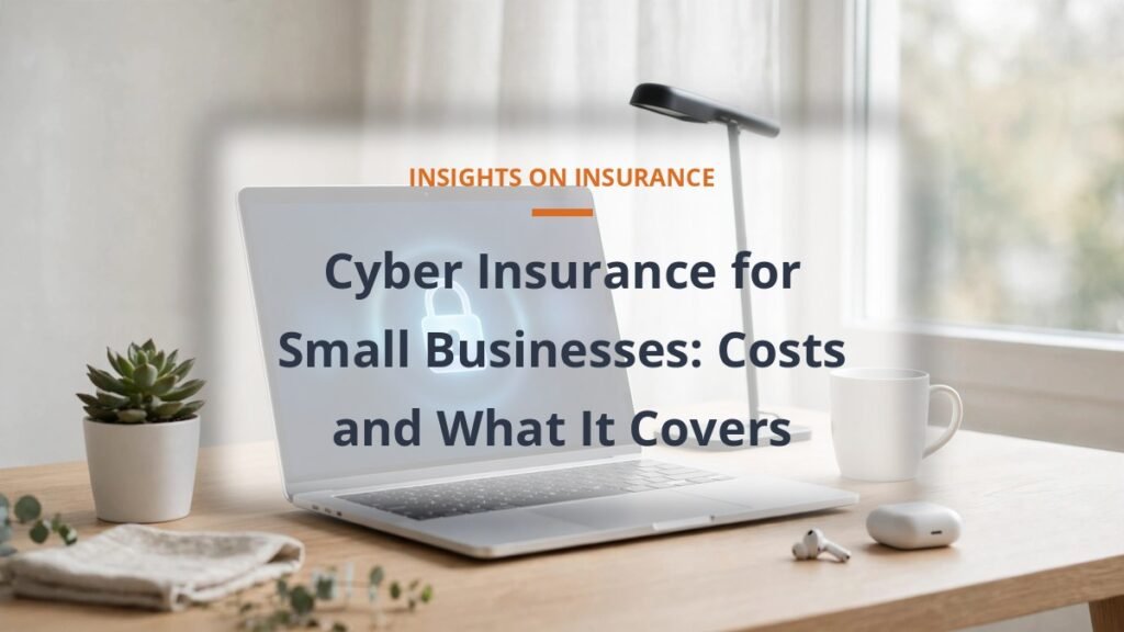 Cyber insurance cost for small business - secure laptop workspace