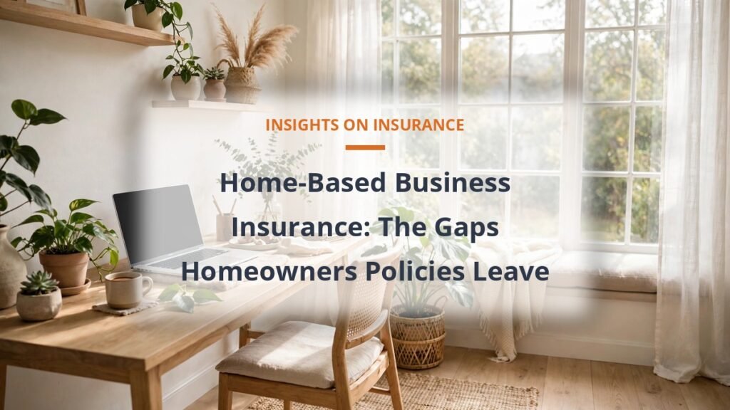 Home-based business insurance gaps - bright home office
