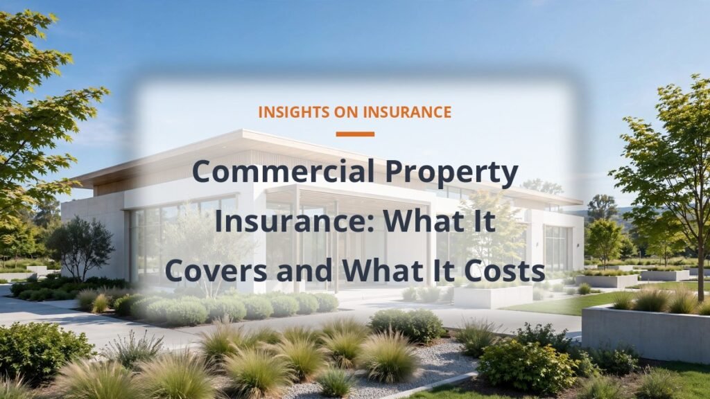 Commercial property insurance basics - modern office building