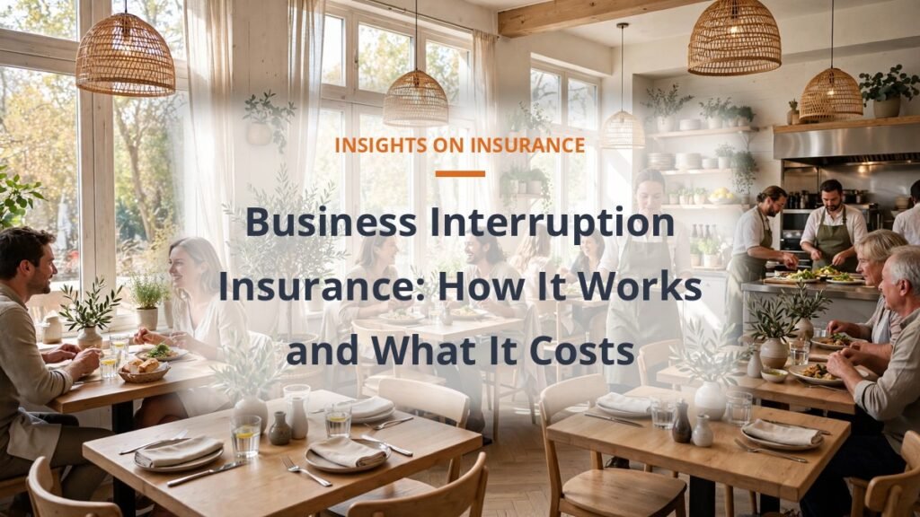 Business interruption insurance explained - small restaurant interior