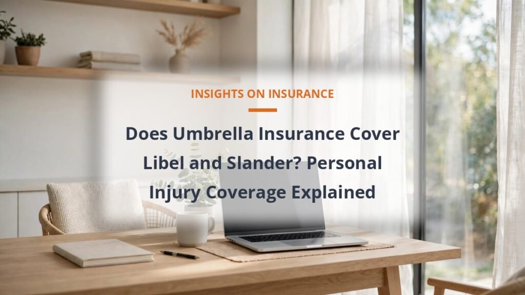 Umbrella insurance personal injury coverage for libel and slander