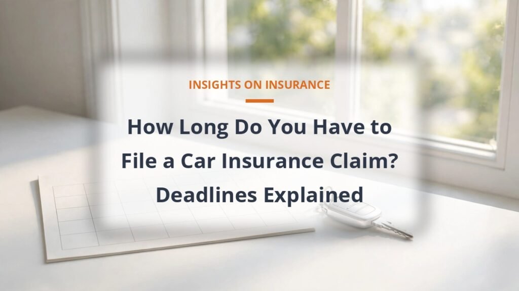 How long you have to file a car insurance claim, deadlines explained