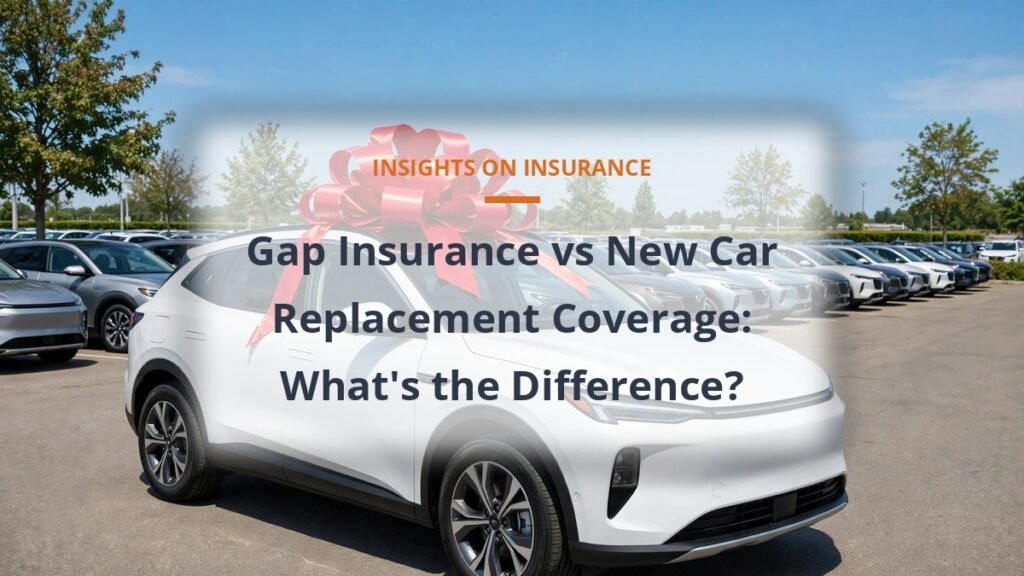 Gap insurance vs new car replacement coverage compared