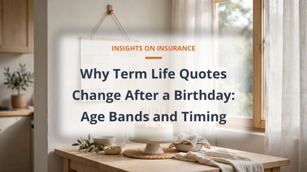 term life insurance age bands guide: why term life quotes change after a birthday: age bands and timing