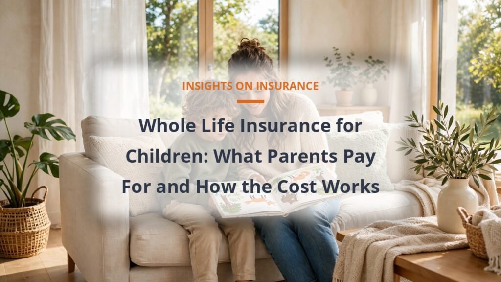 whole life insurance for children cost guide: whole life insurance for children: what parents pay for and how the cost works